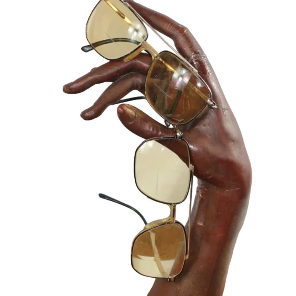 Giorgio Retro Gold & Black Tone Prescription Glasses Vintage Two Pair Lot - Picture 4 of 7